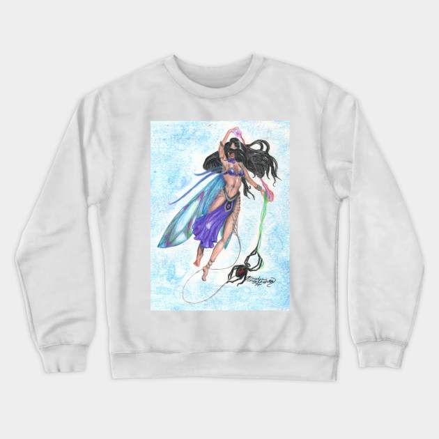 Spider Fairy Crewneck Sweatshirt by pegacorna